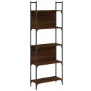  Bokhylle 5 etasjer brun eik 60,5x24x166,5 cm konstruert tre 8721012339187