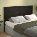 vidaXL Sengegavl svart 166x4x100 cm heltre furu