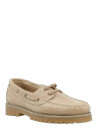Bianco Biacapri Boat Shoe Suede - Cream - 40