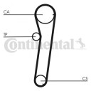 Registerreim sett CONTITECH CT740K1