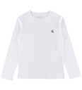 Calvin Klein 2P Chest Mono Ls T-Shirt White 128