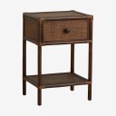 Nordal HAYES sidebord/sengebord i rattan 67211