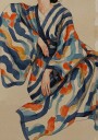 Flowing Kimono Patterns Plakat / 50x70cm