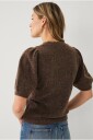 Ellos Collection   Kardigan med puffermer   Brun