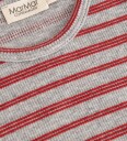 MarMar Genser - Bomull/Modal - Rib - Tani - Cherry Stripe - MarMar - 1 år (80) - Genser Grå Rød