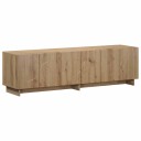 vidaXL TV benk 140 x 34,5 x 40 cm Artisan eik Konstruert tre