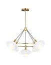 Rossie Chandelier Brass