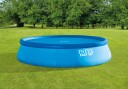 Intex Soldrevet bassengtrekk blå 448 cm polyetylen