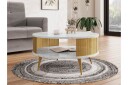 Galia Sofabord 75 cm - Gull/Hvit