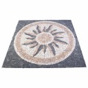 vidaXL Mosaikkfliser solmønster Flerfarget 120 x 120 cm Marmor