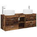 vidaXL Baderomsinnredningssett 3 stk. Gammelt tre 49,5 x 44,5 x 66 cm