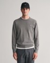 GANT Classic Cotton Crew Neck Dark Grey Melange