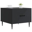  Kaffebord med skuff Svart 49 x 50 x 40 cm Konstruert tre