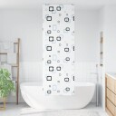 Dusjrullgardin 70x240 cm Stoff Bredde 66 cm