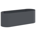 vidaXL Hevet Hagebed Antrasitt 120 x 40 x 40 cm