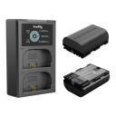 SmallRig 3821 LP-E6NH Battery & Charger 2 batterier + dobbellader