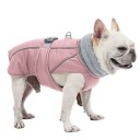 Dempet Rosa Vannavvisende Varmt Hundedekken Med Refleks