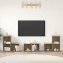  TV benk sett 6 pcs Artisan Eik 37 x 35 x 72 cm Konstruert tre
