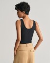 Ribbestrikket tanktop BLACK XXL