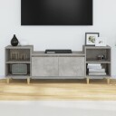vidaXL TV-benk betonggrå 160x35x55 cm konstruert tre