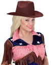 Brun Cowboyhatt med Snor
