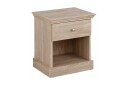 Dareia Nattbord 45 cm med Oppbevaring Skuff + Hylle - Brun