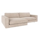 Rowico Home Duncan Sofa 3-pers. m. chaiselong Venstre, Lys grått stoff Unoliving 1533403-02-0 1729658-01-0