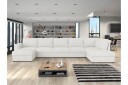 Taberk Sofa med Sjeselong og Divan 5 seter   Hvit
