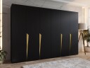 garderobeskap NO_BRAND Garderobeskap PIANO 1 300 svart Gull -