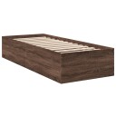  Sengeramme brun eik 75x190 cm konstruert tre 8721102598531