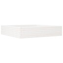 Plantekasse hvit 110x110x23 cm heltre furu