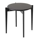 Oscarssons Möbel Tilia Sidebord Ø51 cm Svartbeiset eik
