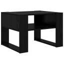  Kaffebord med lagring Svart Eik 66 x 53 x 45 cm Konstruert tre