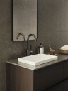 Tapwell ARM078 Servantbatteri Brushed Black Chrome