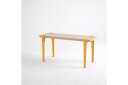 Khalkeus Benk 90x30 cm Brun/Gul   Hanah Home