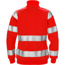 Fristads Sweatshirt-Jacka 7427 Shv Klass 3, Dam Varsel Röd 3xl