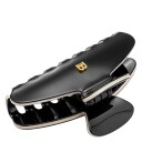 Balmain Cellulose Acetate Pince à Cheveux Medium Black/White