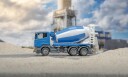 Siku 1:87 Mixer Truck Blue & White 313-1896