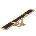Hundevippe hundeagility vippe laget av tre sklisikker hundeagilityrampe for hunder under 30 kg for balanse 180 x 30 x 30 cm