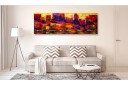 Bilde Colourful City Skyline 135x45 Artgeist sp. z o. o.