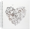 Burde Celebration Hvit - 25x25 Cm (48 Hvite Sider / 24 Ark)