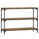 vidaXL Bokhylle r?kt eik 100x33x70,5 cm konstruert tre og st?l