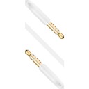 FIXED Audio 2x3.5mm Gold-plated Flat Cable 1m White