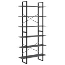 vidaXL H?yskap gr? 100x30x210 cm heltre furu