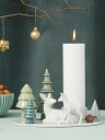 Dottir Winter Stories Lysestake Hjort med Kalv Hvit 14,3 cm