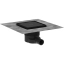 Hansgrohe Raindrain Brilliance Komplett Sluk 150 mm Matt Sort