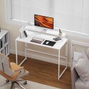 Sammenleggbart skrivebord med skjermstativ – plassbesparende 100x48 cm