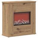 vidaXL Elektrisk peis Artisan eik 47 x 18 x 48 cm Konstruert tre