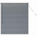  Vindu Persienne med gardiner Manual Mørke grå Aluminium