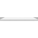 Linn Bad benkeplate 80x46 cm matt hvit